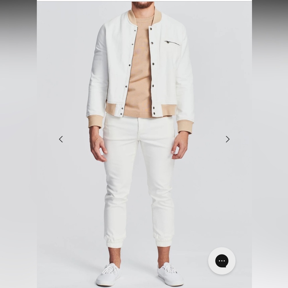 SER.O.YA Dakota White Denim Jogger Pants